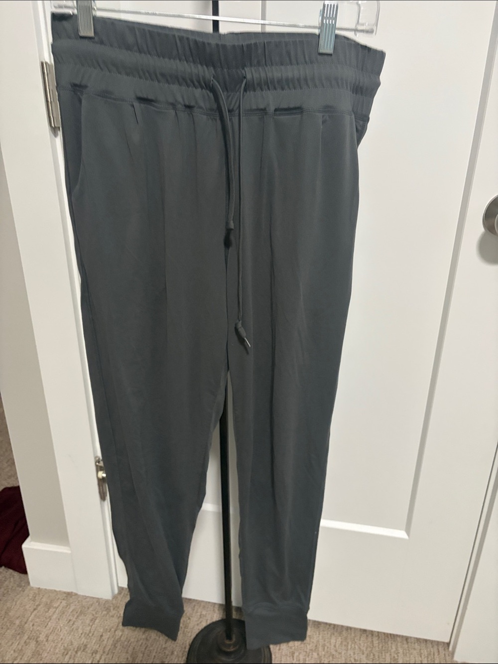 Woman’s Gray Drawstring Jogger Pants - Unbranded